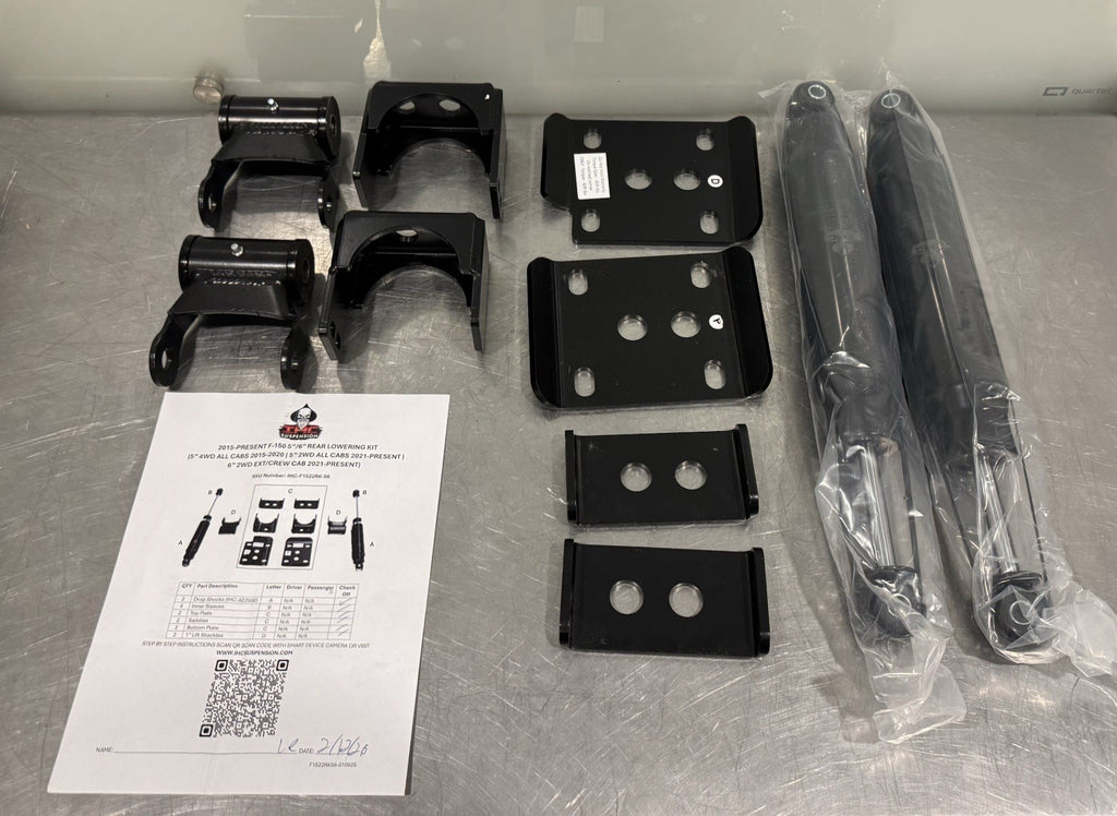 IHC Suspension F1522RK-56 Rear Lowering Kit 5/6” F-150 Ford NEW IN BOX!