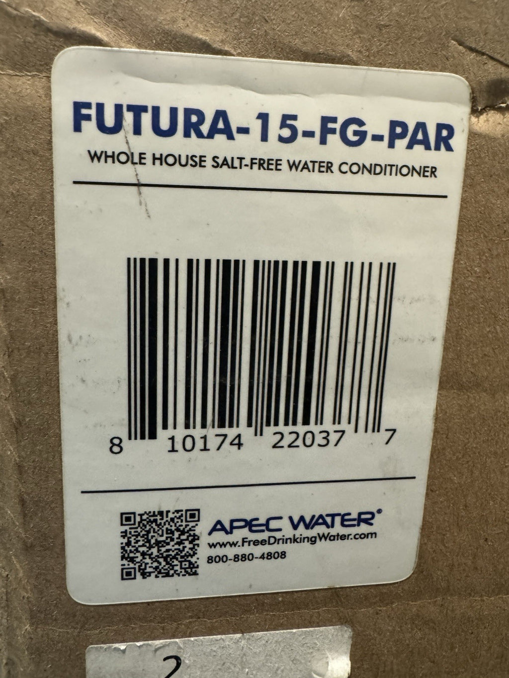 Apec Water Futura-15-FG-PAR Anti Scale Water Conditioner NEW IN BOX! SHIPS FREE!