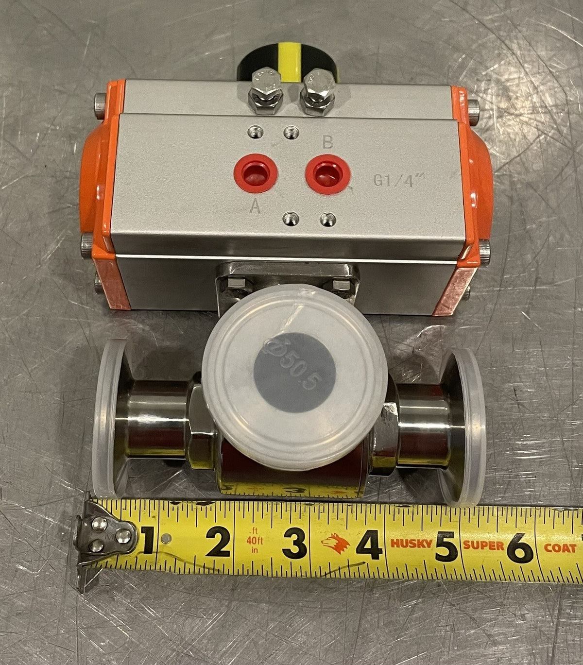 200-BI-TWYJ-257 Pneumatic Actuated Ball Valve 304 SS NEW IN BOX! FREE SHIPPING!