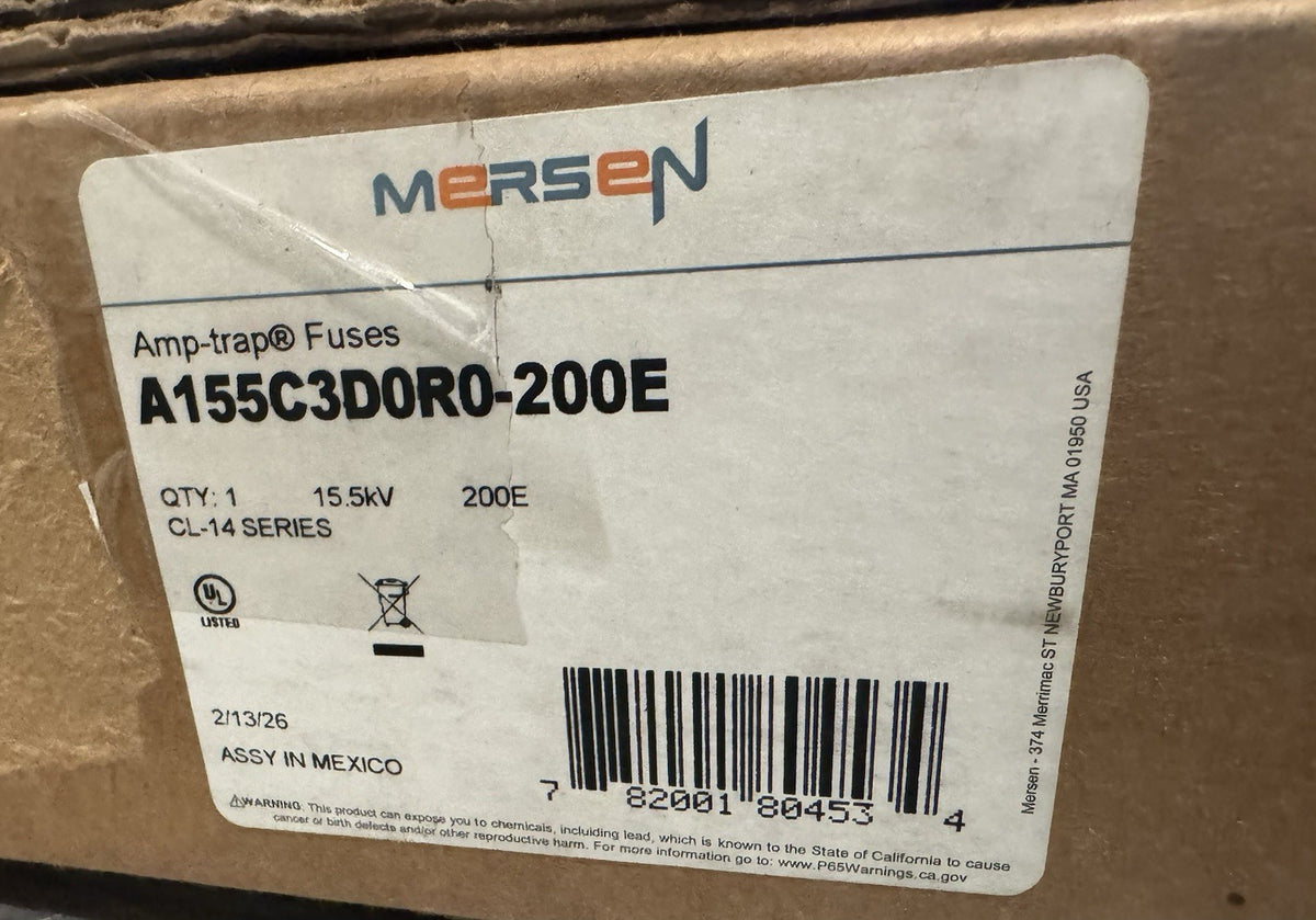 Mersen A155C3D0R0-200E Fuse 15.5Kv Clip Lock Mount Transformer Fuse NEW!