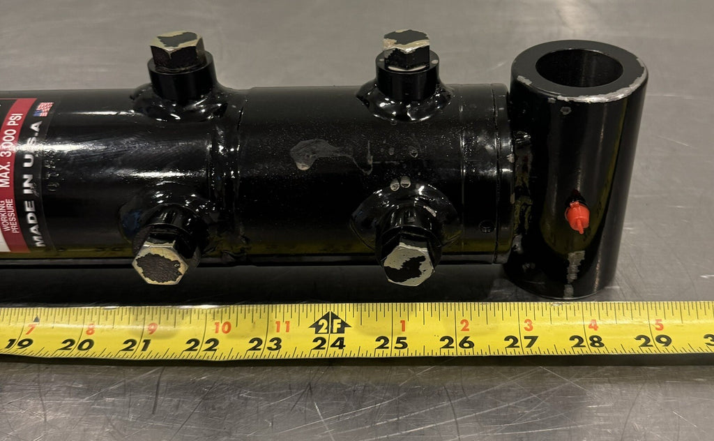 Hydraulic Cylinder 1.5” Rod 3” Bore 6 Port NEW! FREE SHIPPING!
