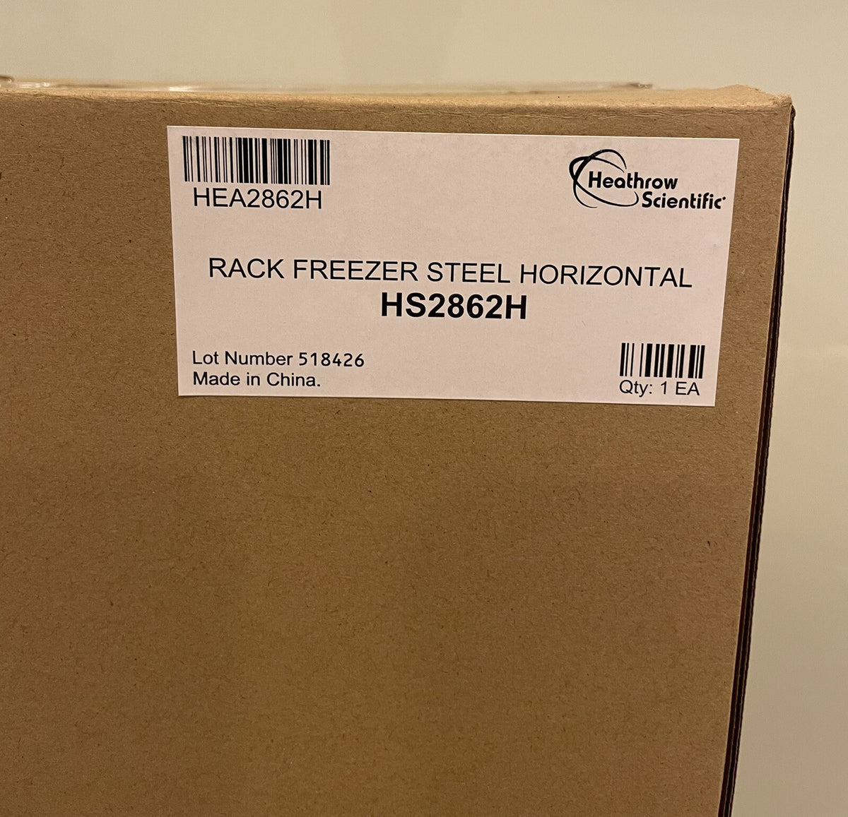 Heathrow Scientific HEA2862H Horizontal Steel Freezer Rack NEW IN BOX SHIPS FREE