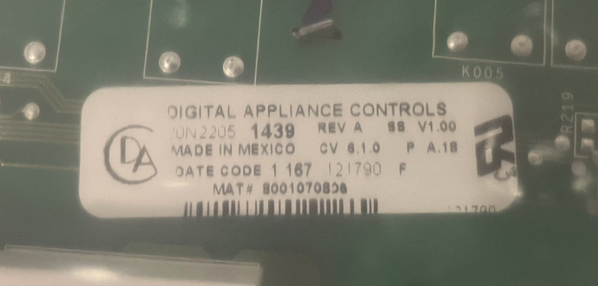 Digital Appliance Control 00N2205 1439 Spitfire 70D21720102 NEW! FREE SHIPPING!