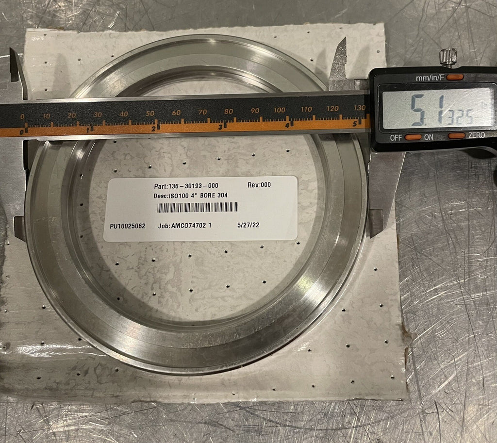 ISO100 4” Bore 304 Short Weld Flange Tube 136-30193-000 NEW! FREE SHIPPING!