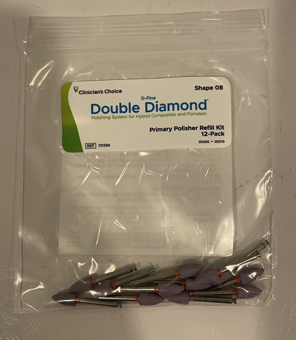 Clinicians Choice 131508 D Fine Double Diamond Primary Polisher 12PACK NEW!