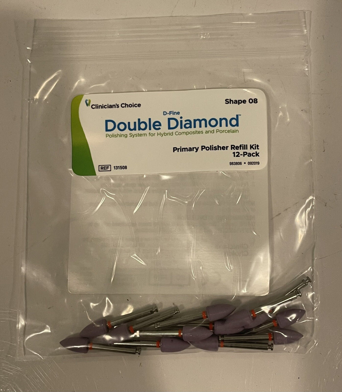 Clinicians Choice 131508 D Fine Double Diamond Primary Polisher 12PACK NEW!