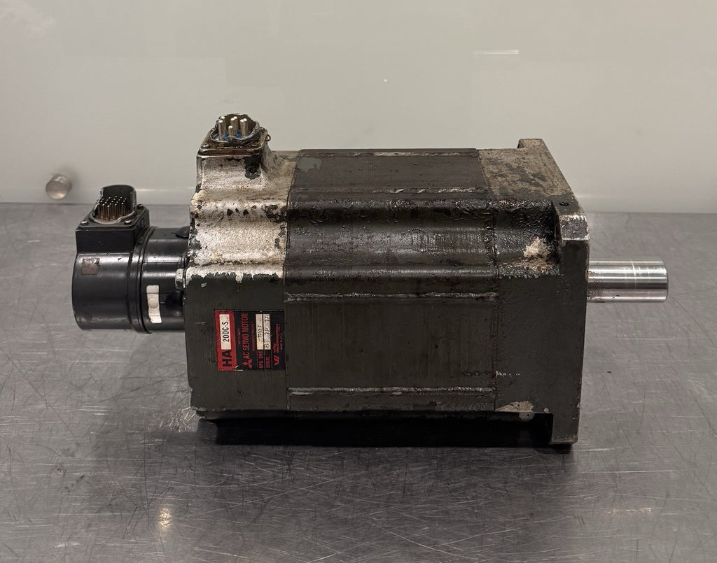 Mitsubishi HA200C-S AC Servo Motor HA200CS 7055-1 UNTESTED MAY WORK! SHIPS FREE!