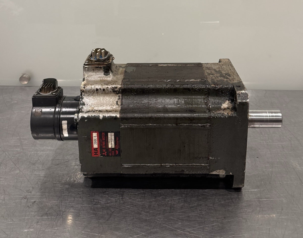Mitsubishi HA200C-S AC Servo Motor HA200CS 7055-1 UNTESTED MAY WORK! SHIPS FREE!