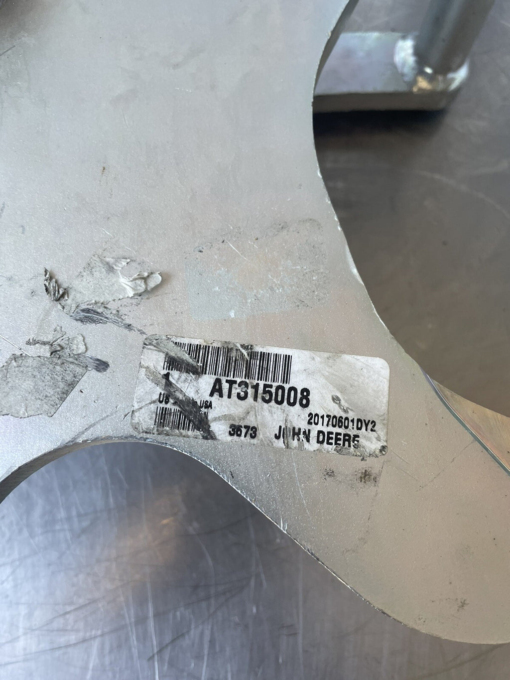 John Deere AT315008 Genuine Bracket Original Equipment NEW! FREE SHIPPING!