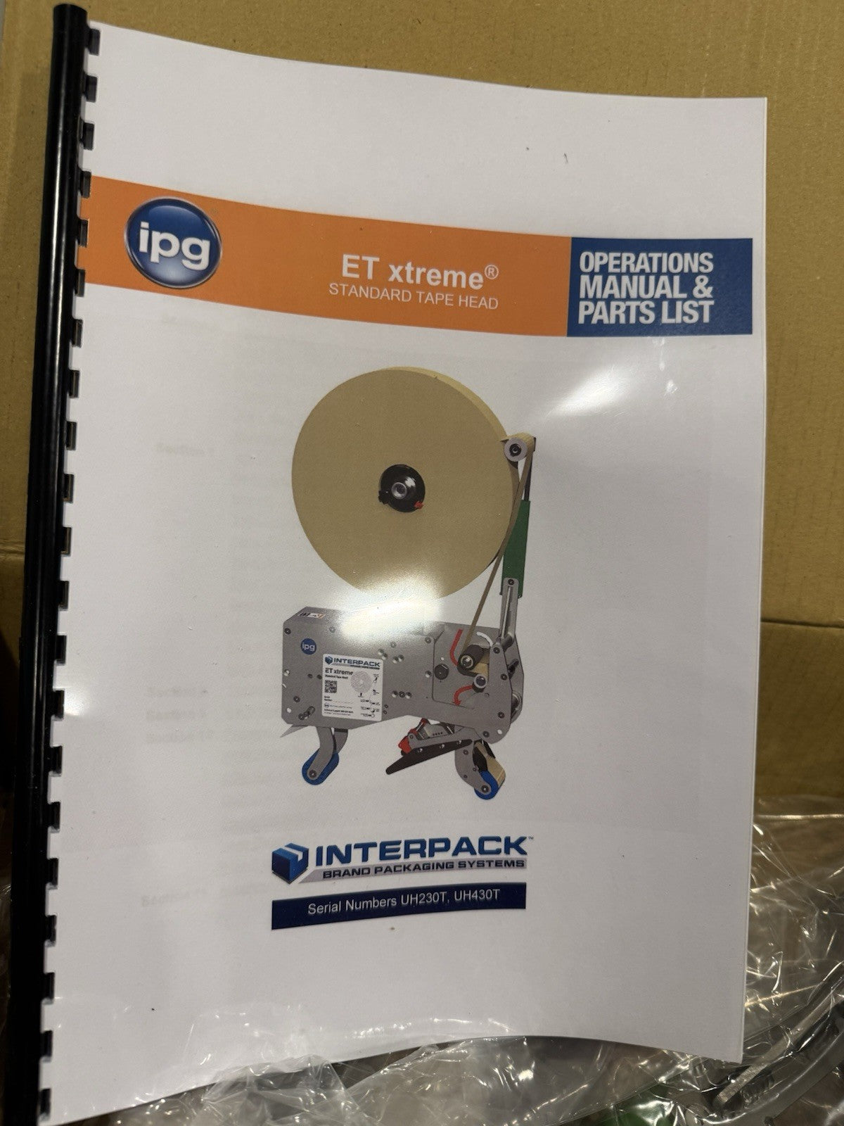 UH430TW Interpack Tape Head EXT-3” ET Xtreme Intertape NEW IN BOX! SHIPS FREE!