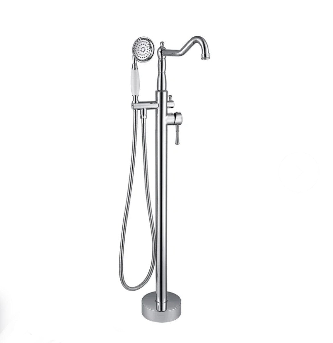 HHK-FF003 Tub Filler Floor Mounted Free Standing Chrome Hand Shower NEW!