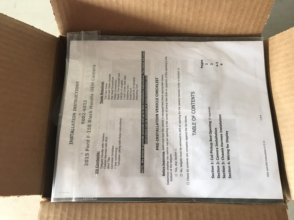 Brandmotion 9002-8756 Rear View Camera System For Ford BRAND NEW IN BOX