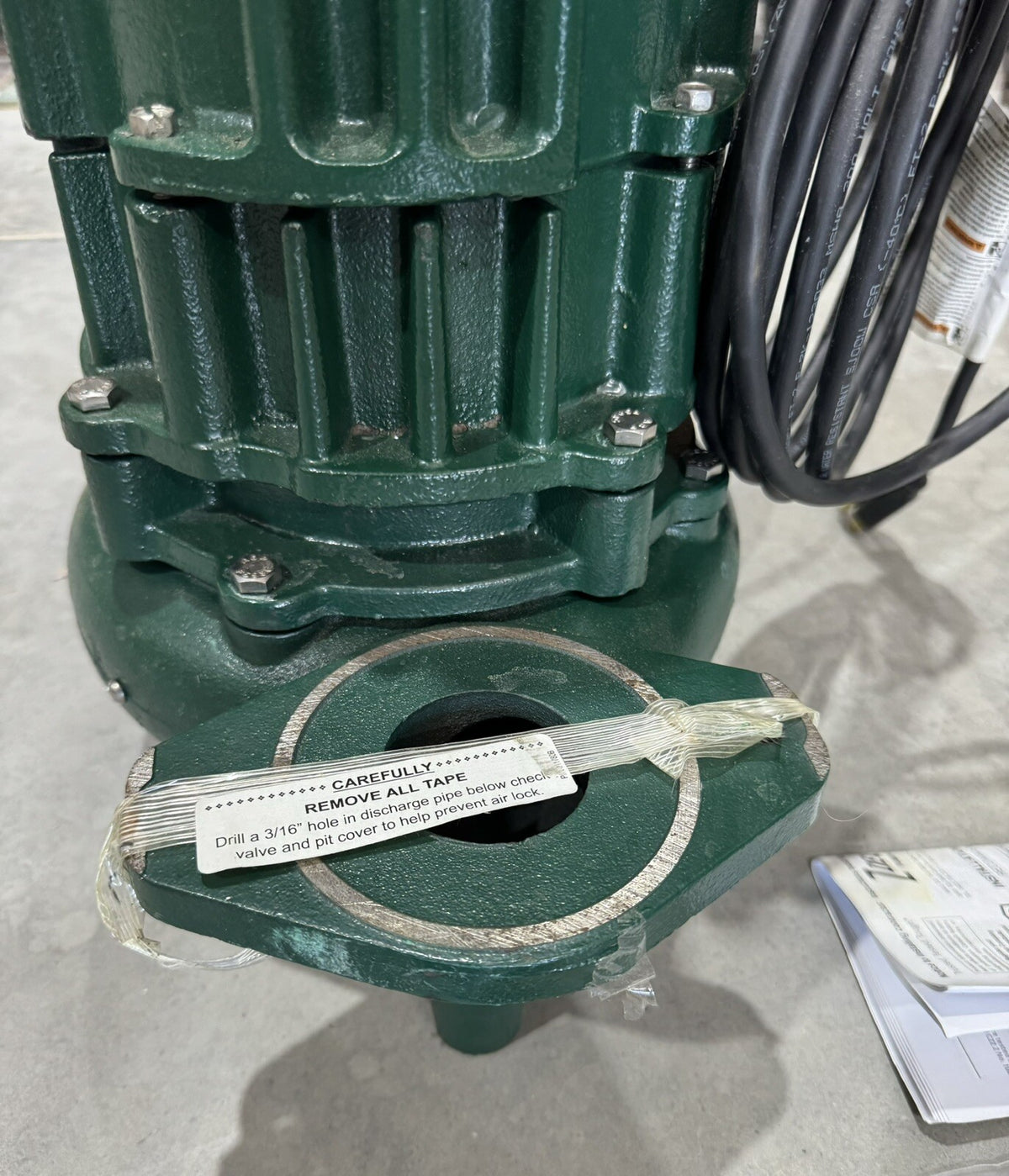 Zoeller 4282-0002 Sewage Pump Waste-Mate 115V 0.5HP N4282-B NEW! FREE SHIPPING!