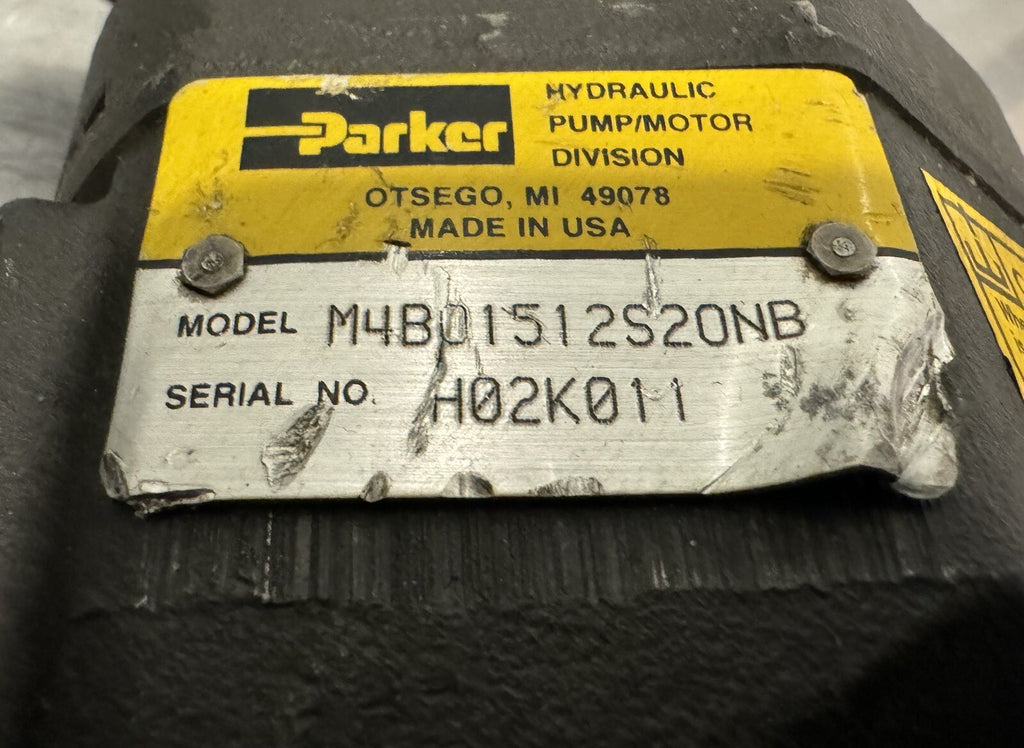 Parker M4B01512S20NB Hydraulic Motor High Speed NEW! FREE SHIPPING!