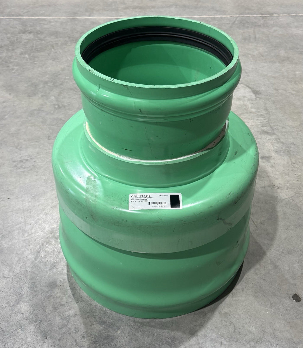 GPK 109-1218 Reducer 12x18 PVC PSM SDR-35 ASTM F-679/F-1336 NEW! FREE SHIPPING!