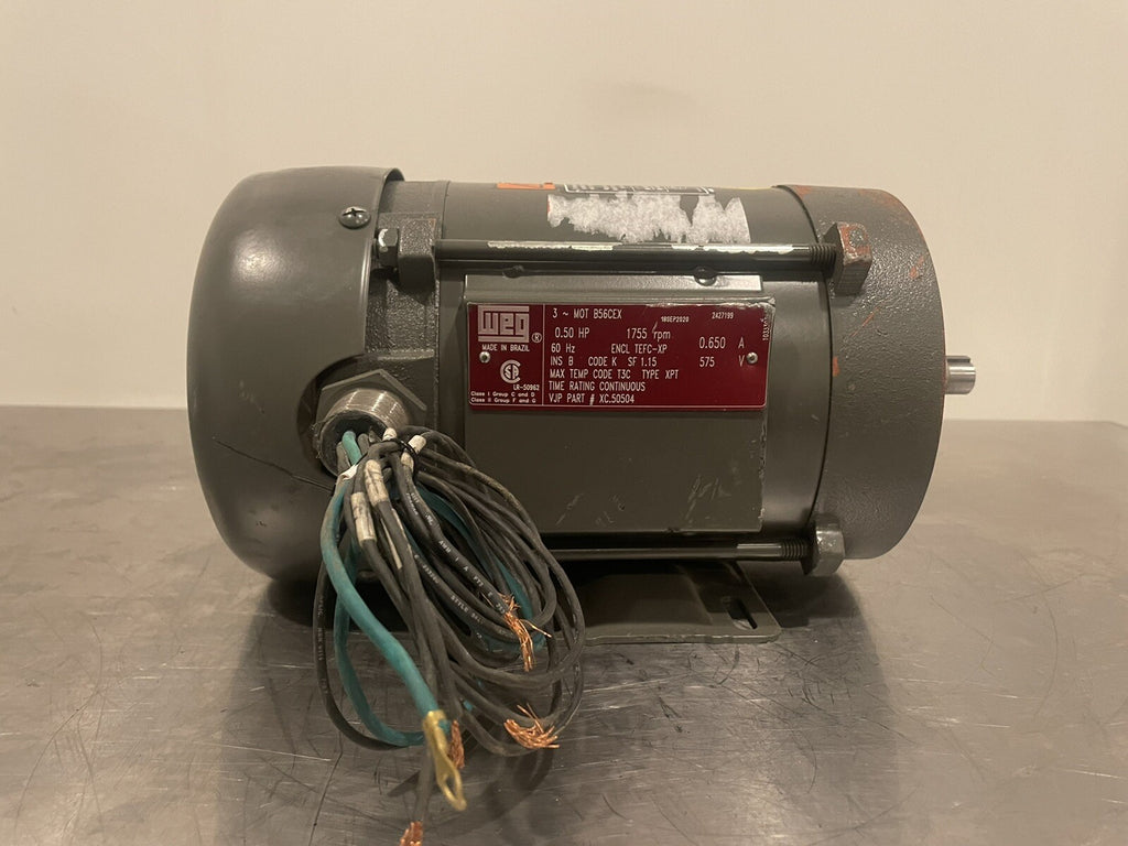 Weg B56CEX Motor 0.50HP 1755 RPM NEW! FREE SHIPPING!