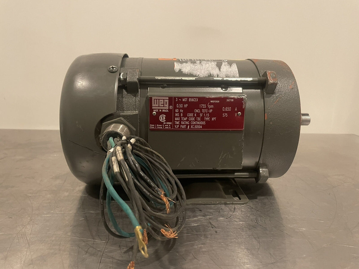 Weg B56CEX Motor 0.50HP 1755 RPM NEW! FREE SHIPPING!