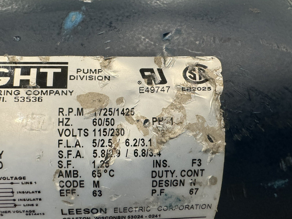 Haight 102511.00 Pump & Motor For Pitco Fryer M4S17DH18C NEW! FREE SHIPPING!