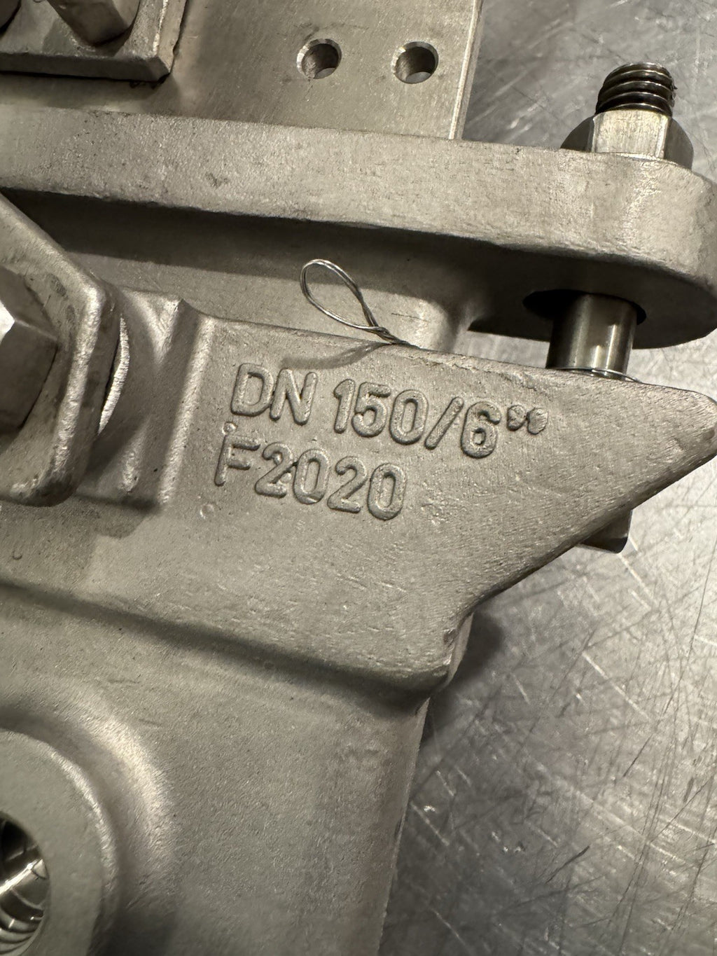 FNW 2020TU 6" Slide Gate Knife Valve CF8M Body 316 Gate RTFE Seat PTFE Packing
