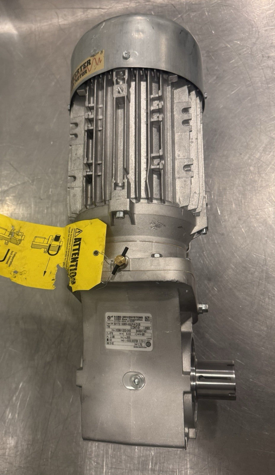 Nord 92172.1AMH-90LP/4 CUS Gearbox SK90LP/4 CUS TW Motor NEW! FREE SHIPPING!