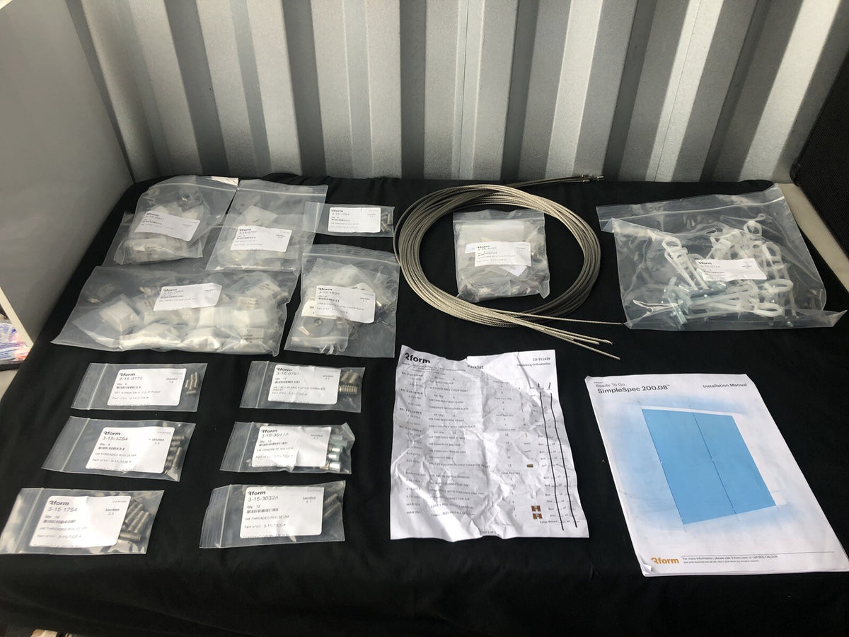 3Form SimpleSpec 200.08 Partition Hanging Kit NEW NO PARTITION INCLUDED