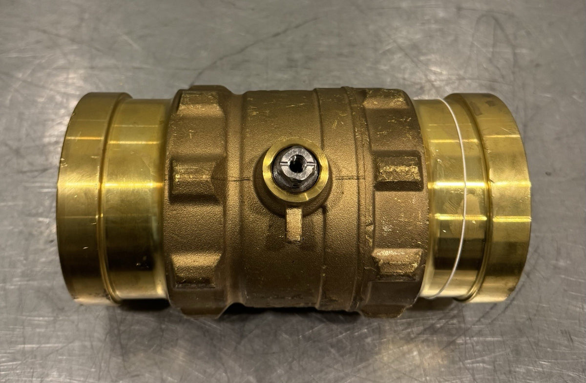 Bonomi 4" Brass Press Ball Valve CW511L 200 CWP NEW! NO HANDLE! SHIPS FREE!