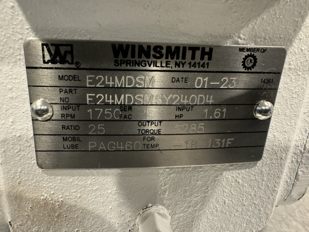 Winsmith E24MDSM5Y240D4 Worm Gear Reducer Speed Reducer NEW! FREE SHIPPING!