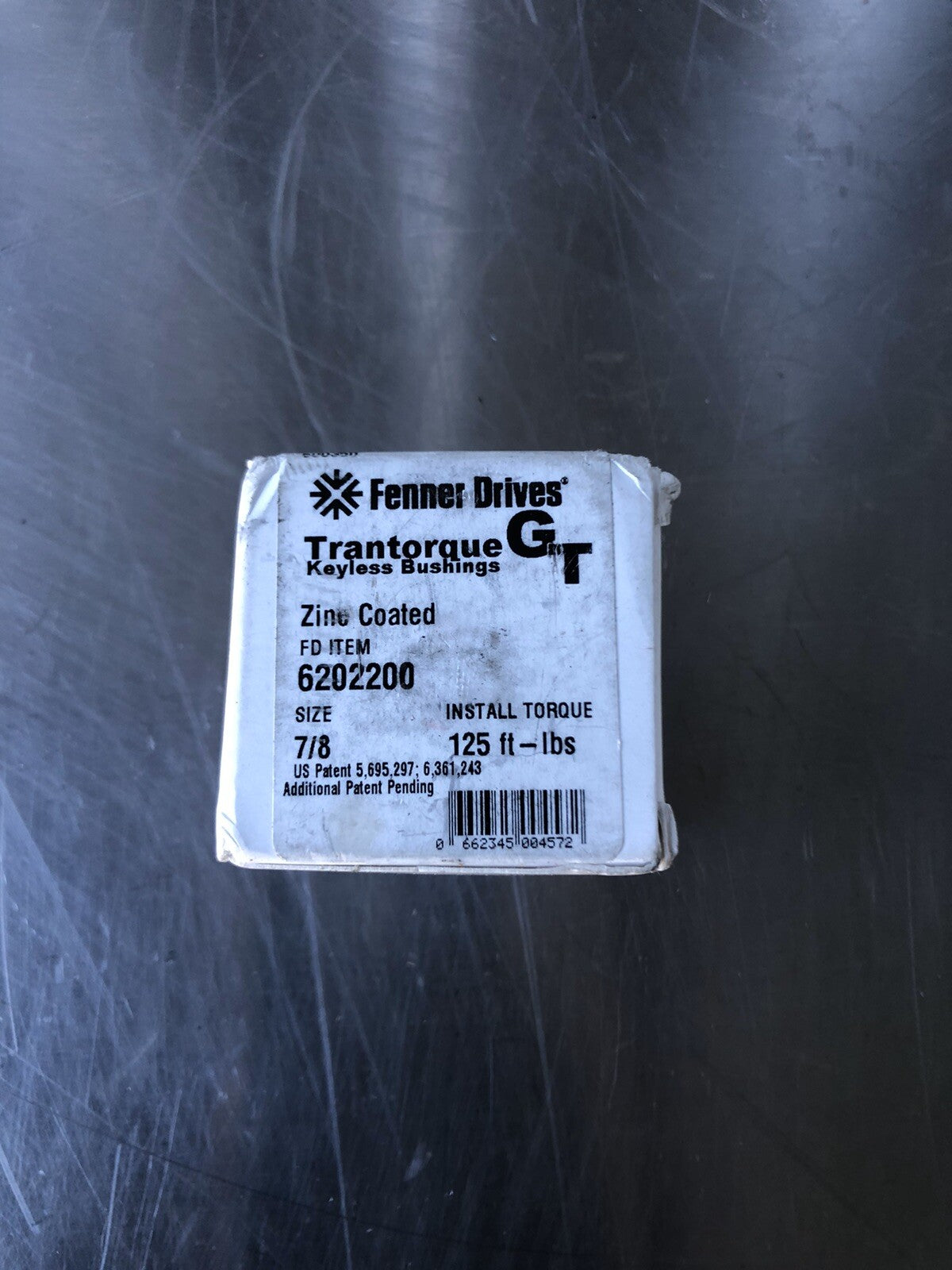Fenner Drives 6202200 Keyless Bushing 7/8” 125 Ft-Lbs NEW!! FREE SHIPPING