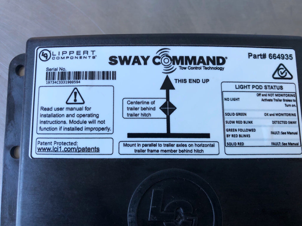 Lippert LCI 664935 Sway Command Control Module 380605 NEW!! FREE SHIPPING!!!