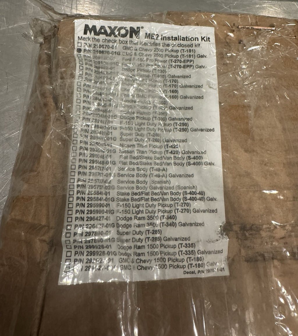 Maxon 210670-01G Galvanized Install Kit GM 2500/3500 NEW IN BOX! FREE SHIPPING!