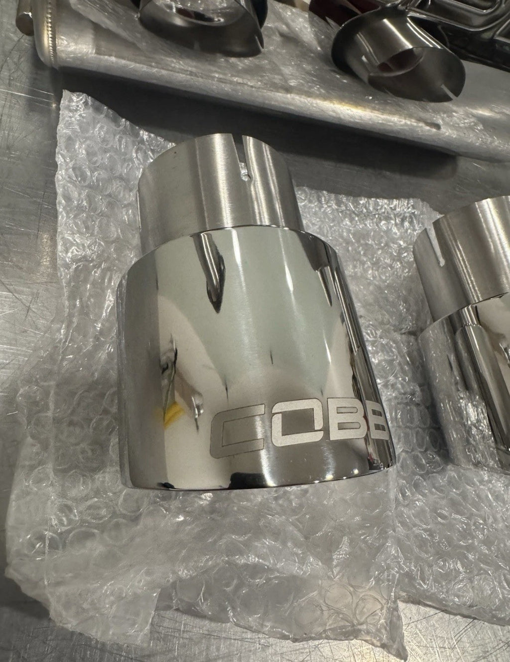 Cobb Muffler Cat Back Exhaust W/ Tips Stainless Steel NEW! FREE SHIPPING! 