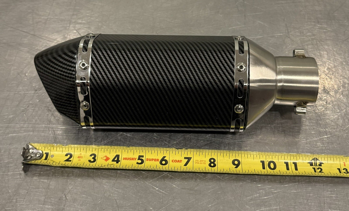 Carbon Fiber Motorcycle Exhaust Tip Kawasaki NEW IN BOX! FREE SHIPPING!