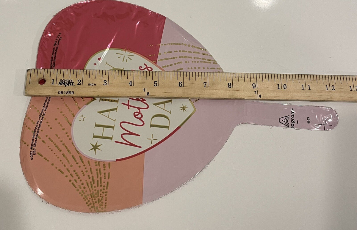 (1) Mothers Day 9” Foil Balloon Pink Red Purple Gold Anagram 45445 NEW