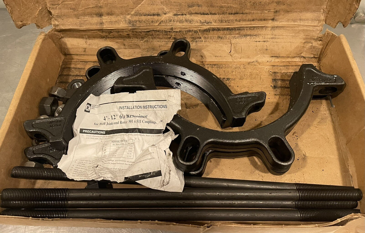 Romac 611 10" Restrainer For Bell & Spigot Pipe NEW IN BOX! FREE SHIPPING!