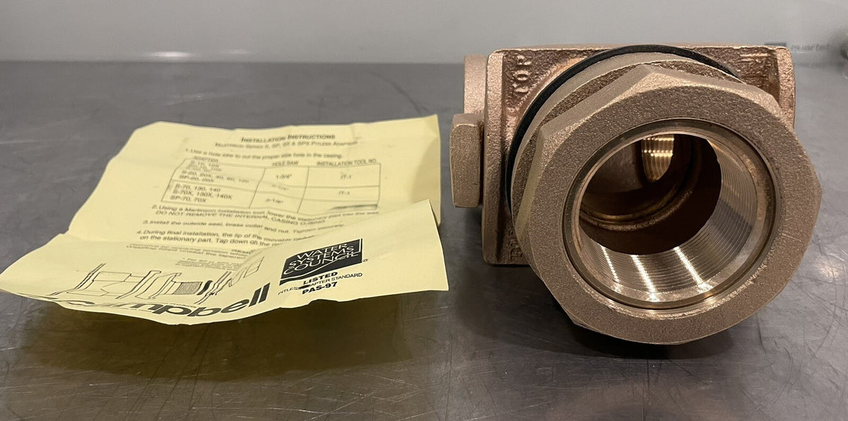 Campbell S-70XLF Pitless Adapter Lead Free 2” Drop Pipe NEW IN BOX!