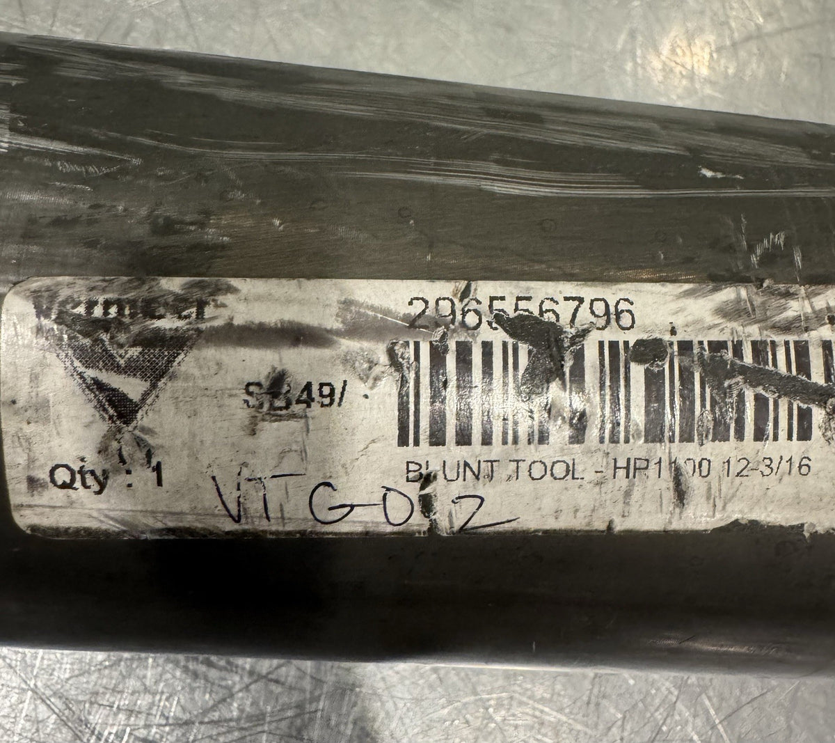 Vermeer 296556796 Blunt Tool HP1100 12-3/16 NEW! FREE SHIPPING!