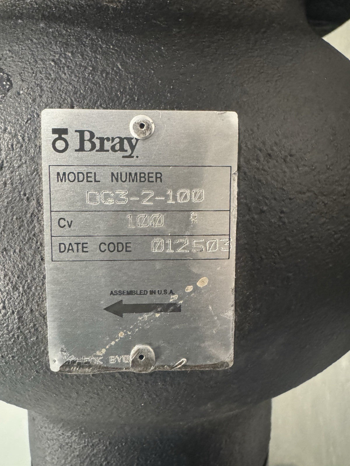 Bray DG3-2-100 Flanged Globe Valve 3” NEW! FREE SHIPPING!
