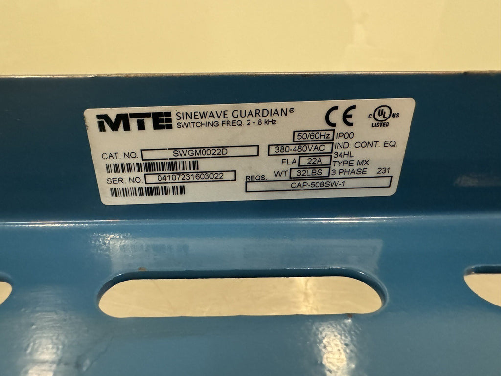 MTE Sinewave Guardian SWGM0022D 380-480VAC CAP-508SW-1 NEW! FREE SHIPPING!