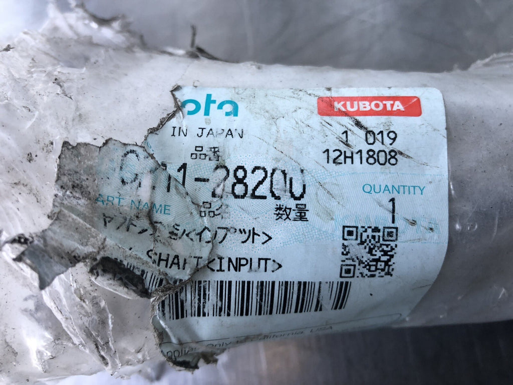 Kubota 3C211-28200 Input Shaft Assy NEW!! FREE SHIPPING!!