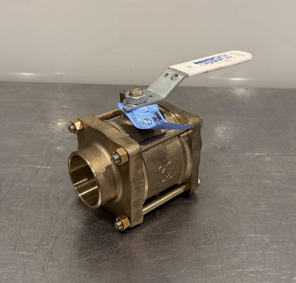 Nibco S595Y-LF 2" Ball Valve Silicone Bronze Full Port Solder NJ9302D NEW!