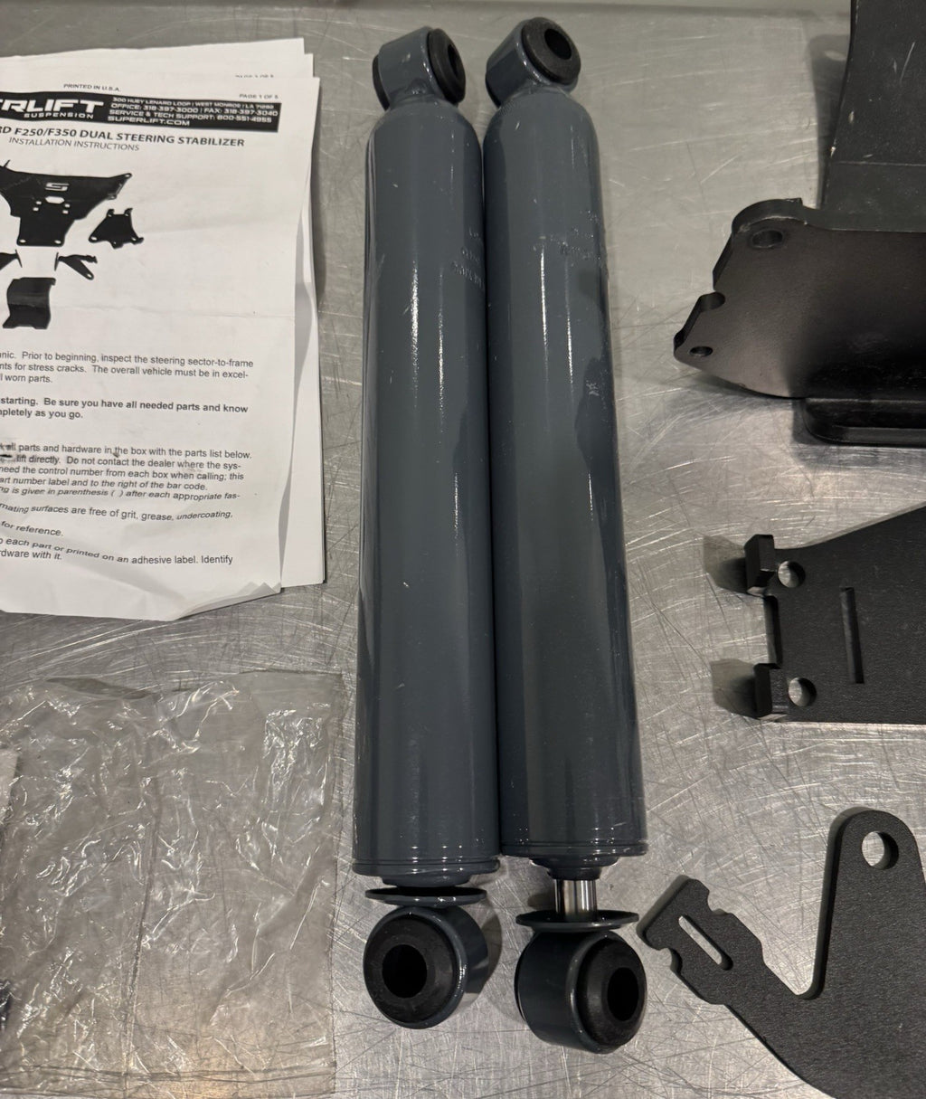 Superlift 92741 Dual Steering Stabilizer Kit Ford NEW! FREE SHIPPING!