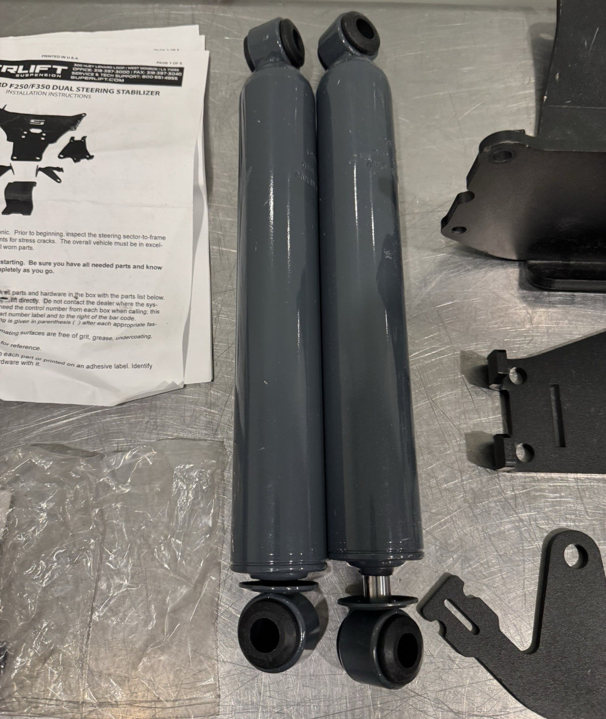 Superlift 92741 Dual Steering Stabilizer Kit Ford NEW! FREE SHIPPING!