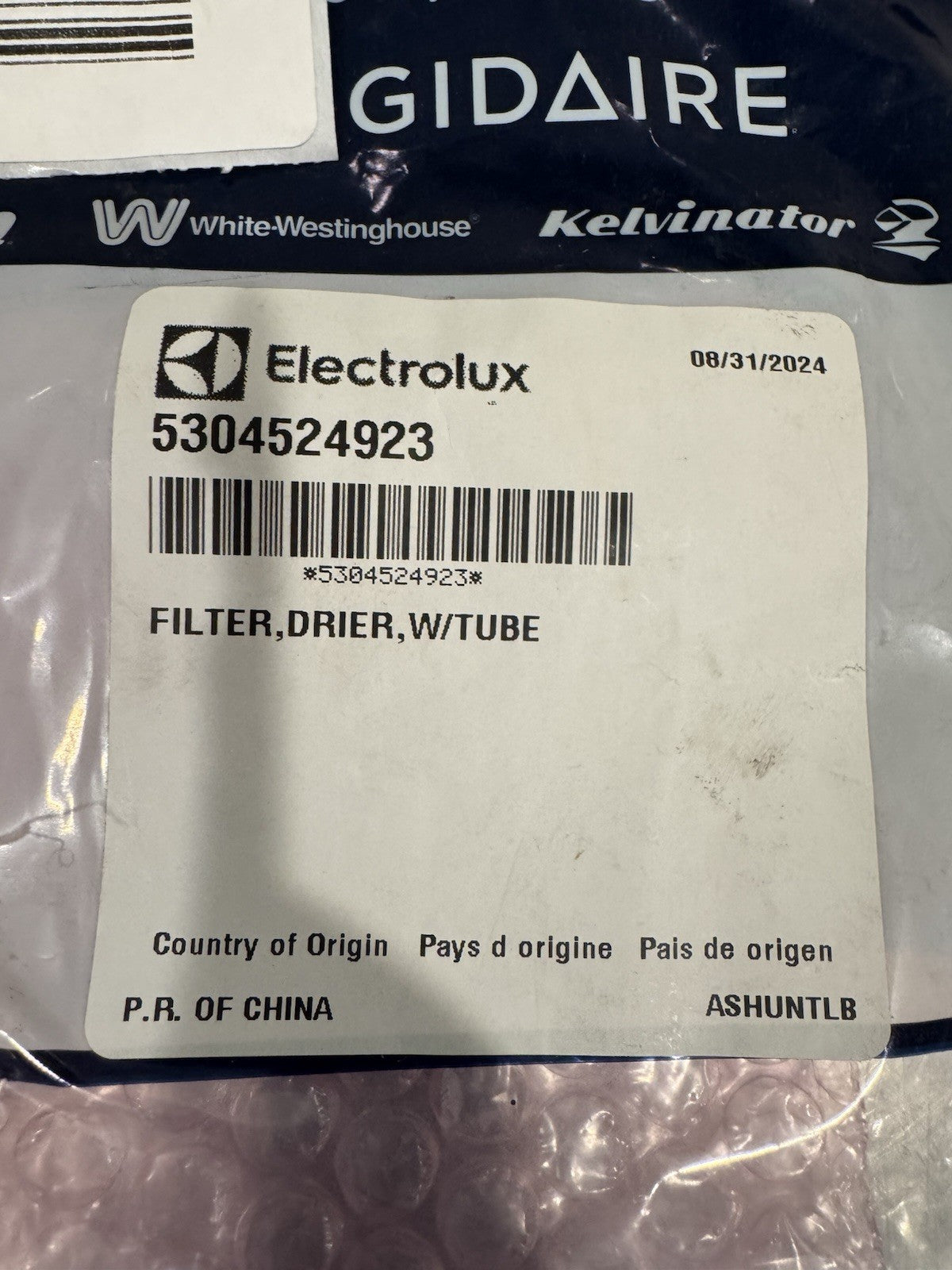Electrolux 5304524923 Filter Drier W/ Tube NEW! FREE SHIPPING!