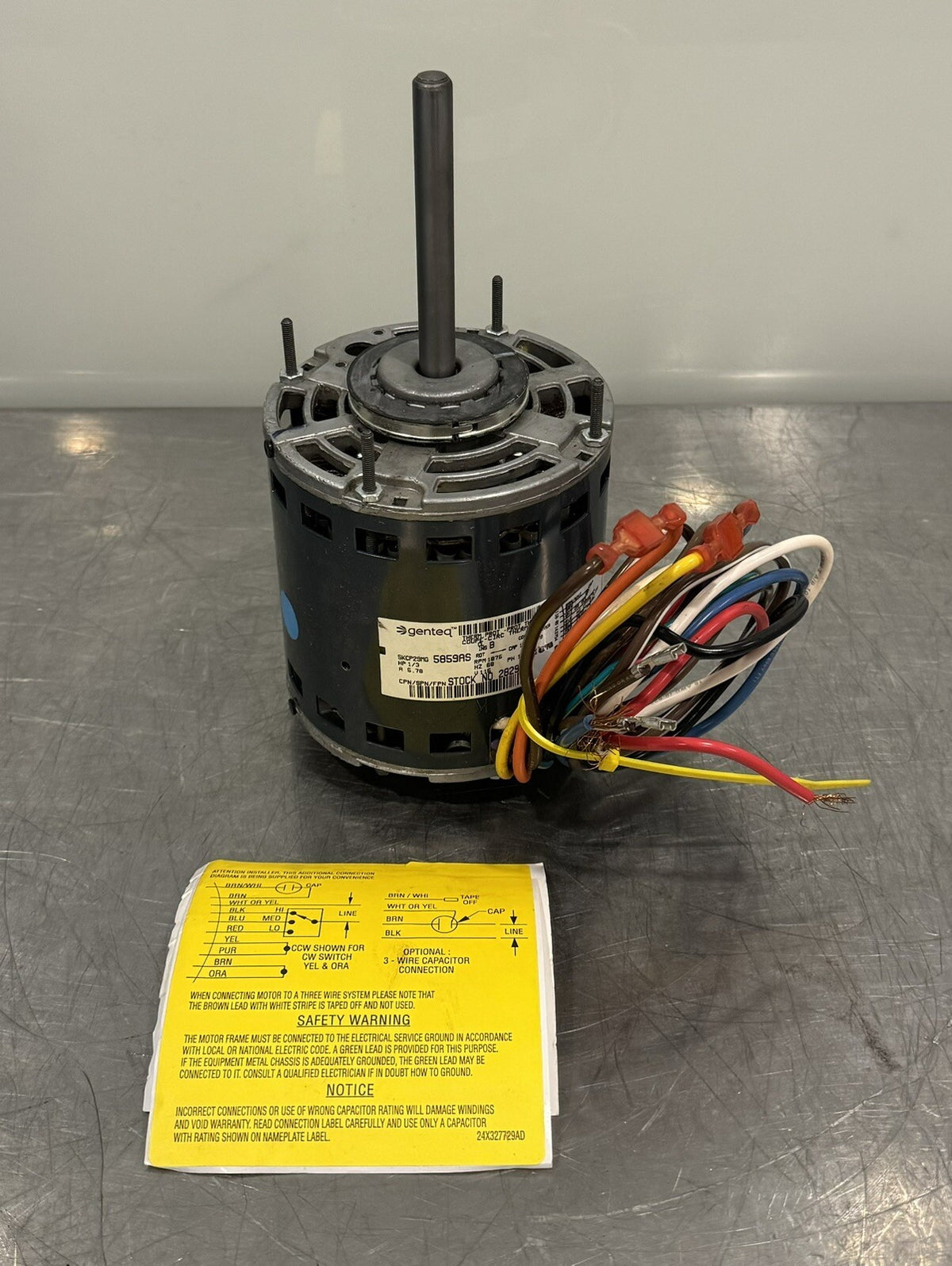 Genteq 5KCP29MG5859AS Motor 1/3HP 1025 RPM 2829 NEW! FREE SHIPPING!