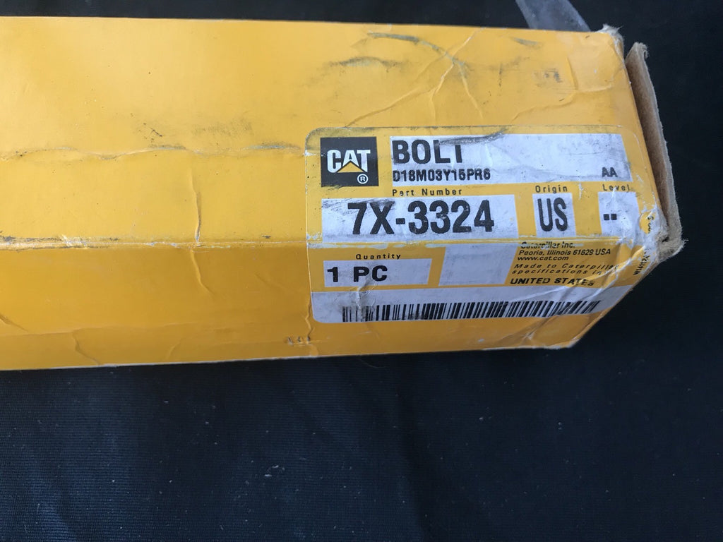 Caterpillar 7X-3324 CAT Bolt Genuine Replacement NEW IN BOX! FREE SHIPPING!