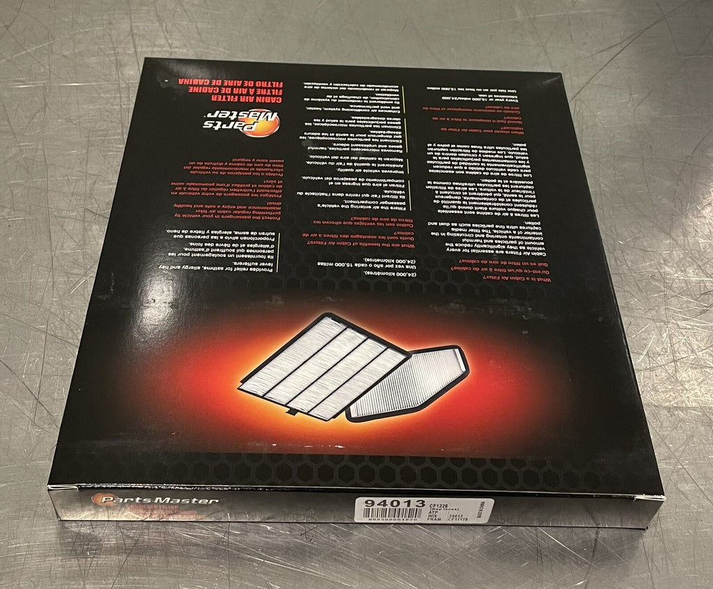 Parts Master 94013 Cabin Air Filter 24013 CF11178 NEW! FREE SHIPPING!