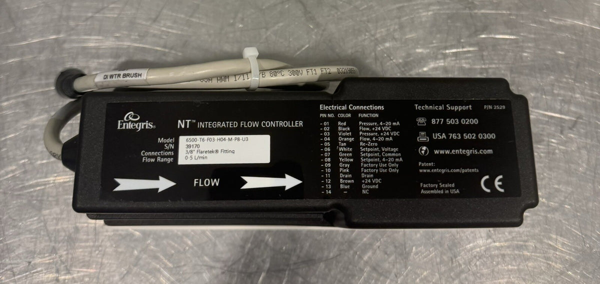 Entegris 6500-T6-F03-H04-M-P8-U3 Integrated Flow Controller NEW! FREE SHIPPING!