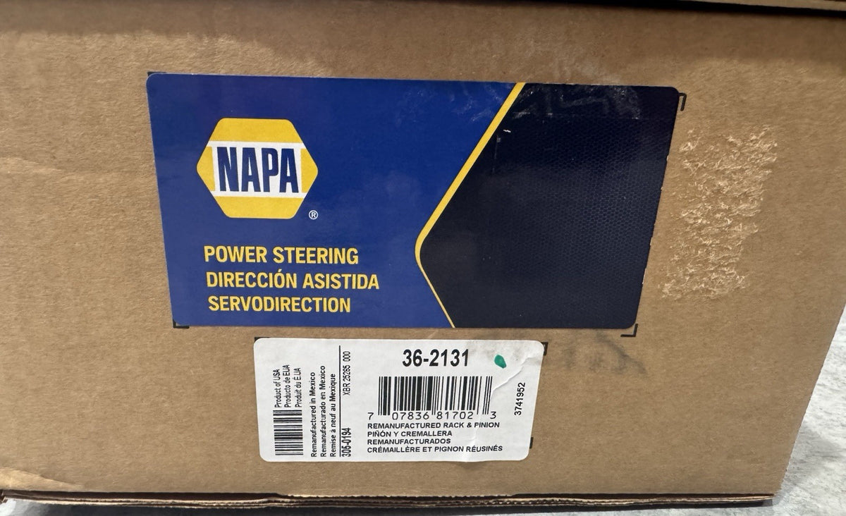 Napa 36-2131 Steering Rack & Pinion 362131 REMAN NEW IN BOX! NO CORE! SHIPS FREE