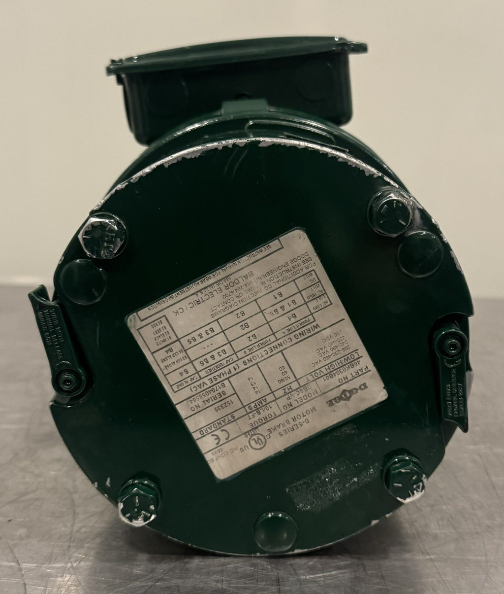 Baldor VEBM3558T-D Electric Brake Motor 2HP 230/460V NEW! FREE SHIPPING!