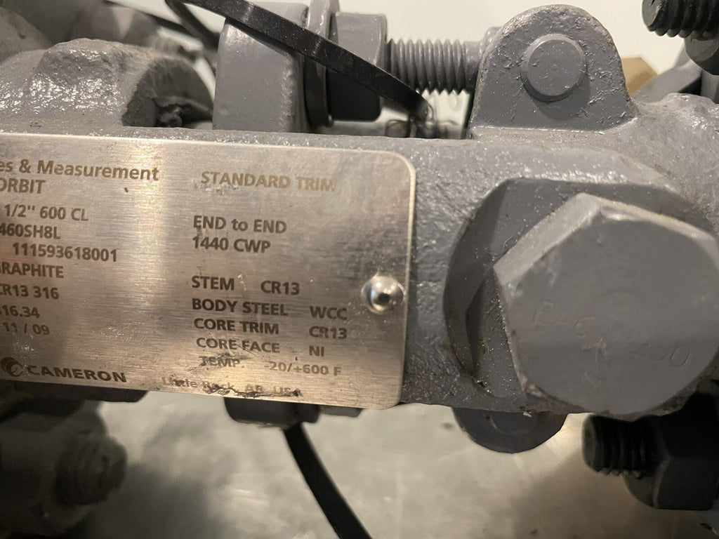 Cameron 1460SH8L Orbit Pneumatic Ball Valve 1-1/2” Steel Socket Weld NEW!